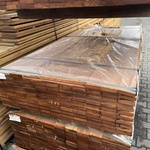 Ca. 102x Angelim Pedra Planken Geschaafd, 21x90mm, lengte 28/215cm, 74